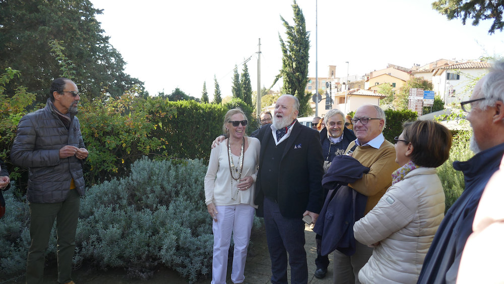 Caterina De Renzis Sonnino ci saluta all'arrivo