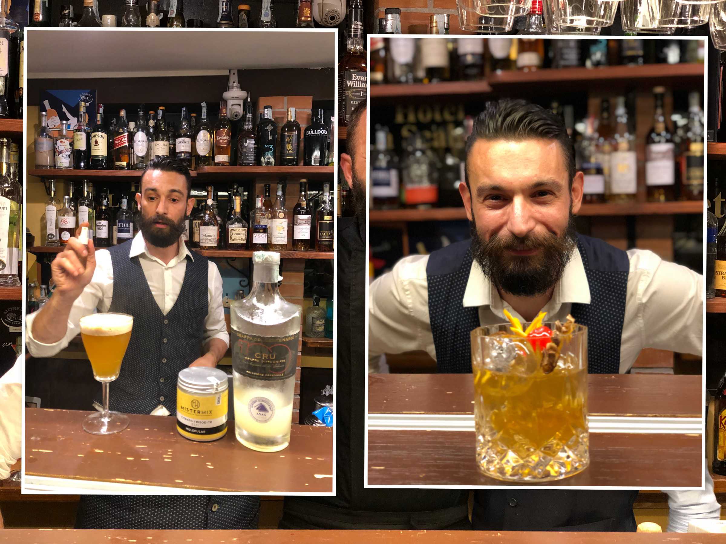 Il bartender Andrea Frediani 