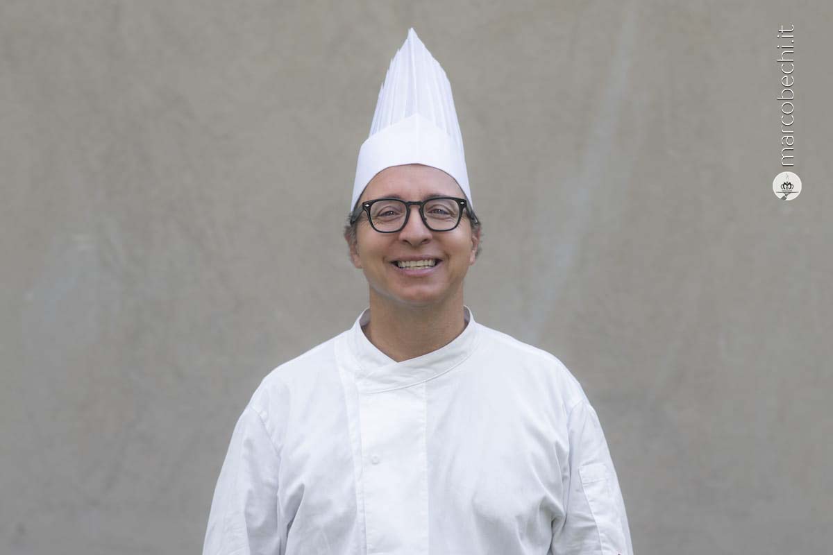 Lo chef Enrico Mazzaroni